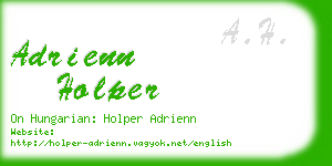 adrienn holper business card